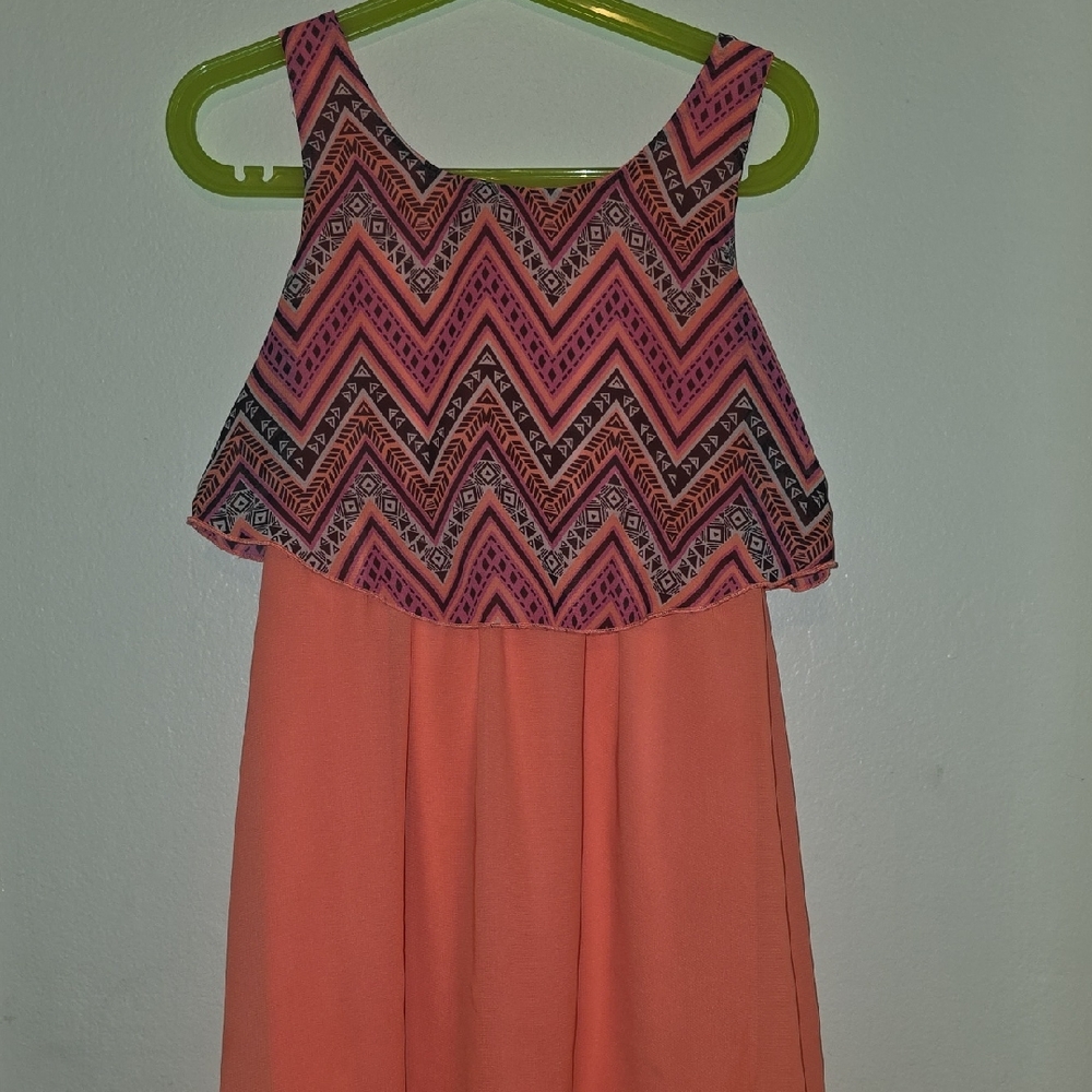 Faded Glory Pink and Black Zigzag Kids Dress
